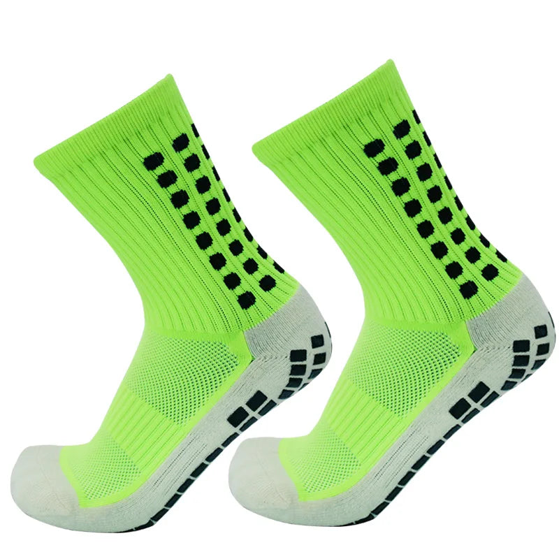 New Football Socks Men and Women Sports Socks Non-Slip Silicone Bottom Soccer Basketball Grip Socks