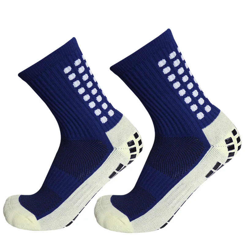 New Football Socks Men and Women Sports Socks Non-Slip Silicone Bottom Soccer Basketball Grip Socks