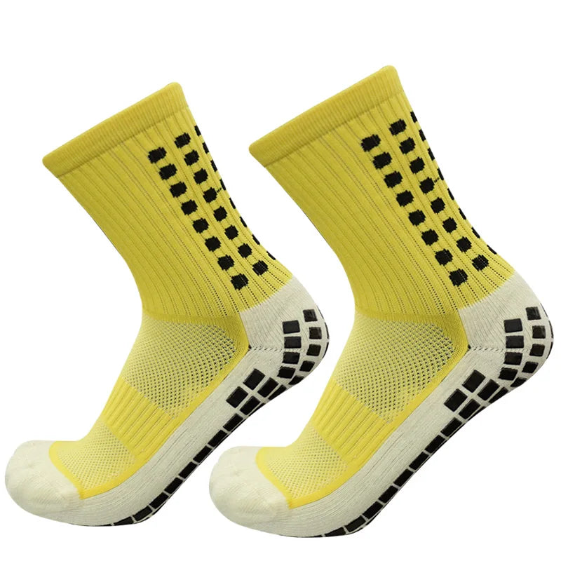 New Football Socks Men and Women Sports Socks Non-Slip Silicone Bottom Soccer Basketball Grip Socks