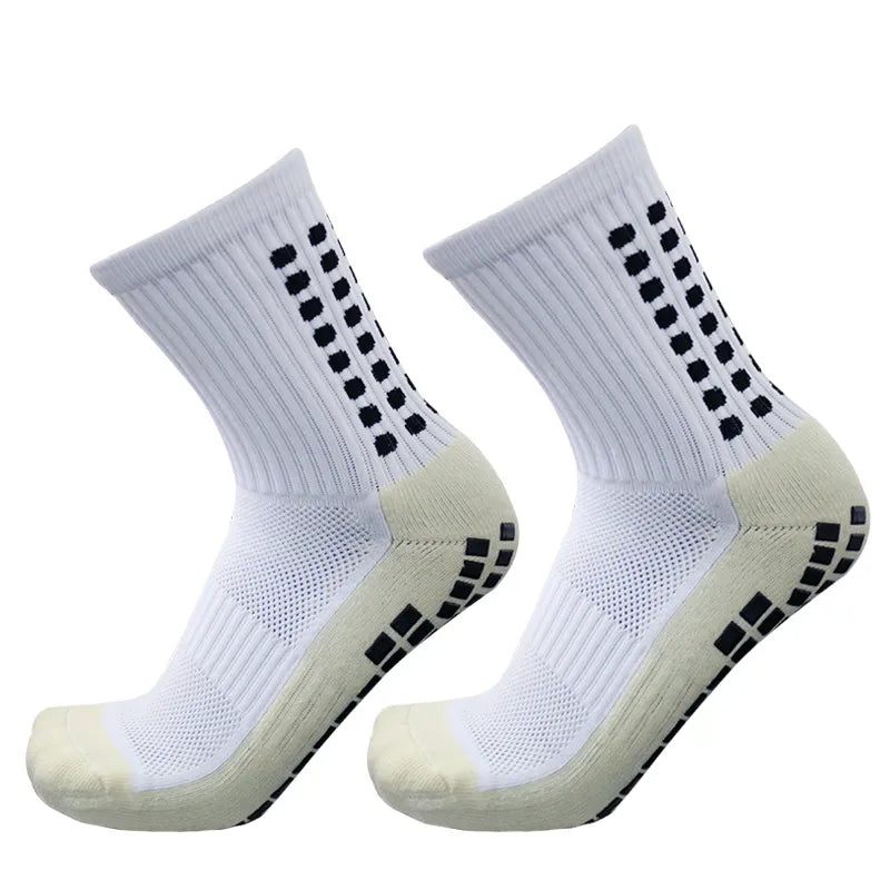 New Football Socks Men and Women Sports Socks Non-Slip Silicone Bottom Soccer Basketball Grip Socks