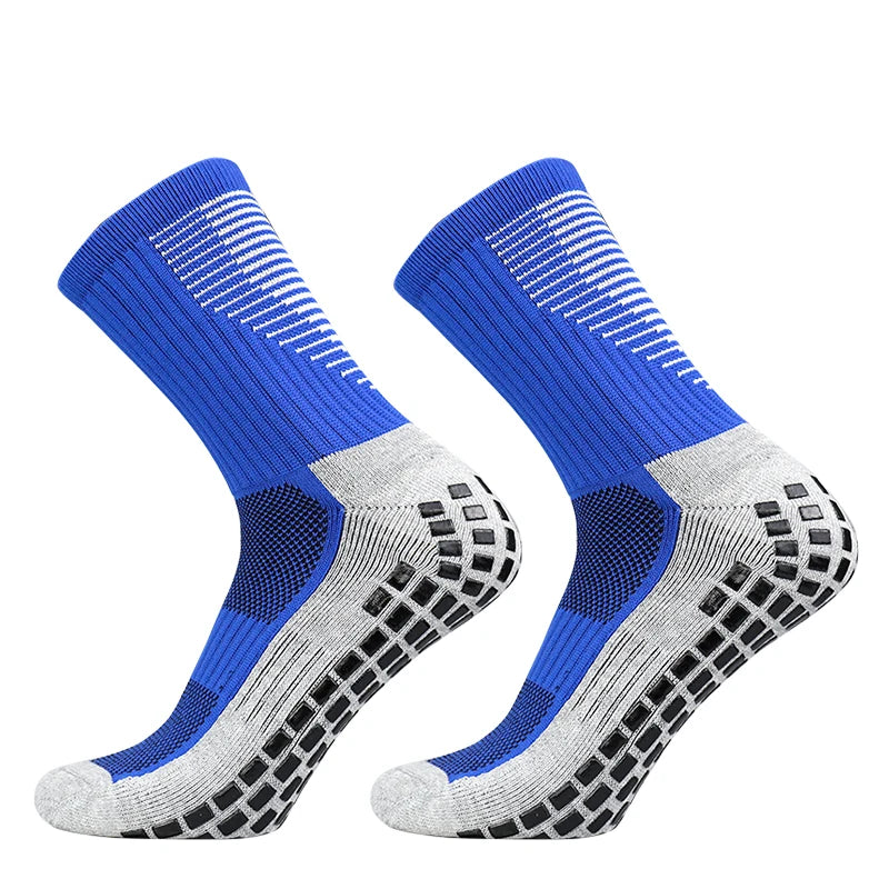 New Football Socks Men and Women Sports Socks Non-Slip Silicone Bottom Soccer Basketball Grip Socks