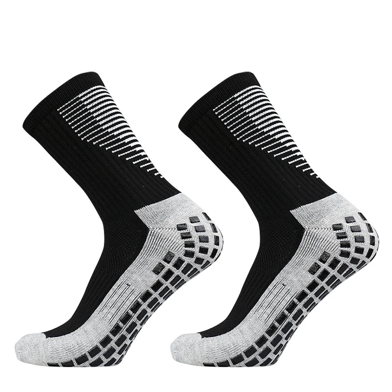 New Football Socks Men and Women Sports Socks Non-Slip Silicone Bottom Soccer Basketball Grip Socks